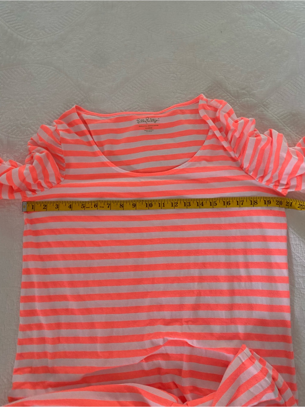Lilly Pulitzer Orange & White Striped Kaley Dress XL - Picture 5 of 9